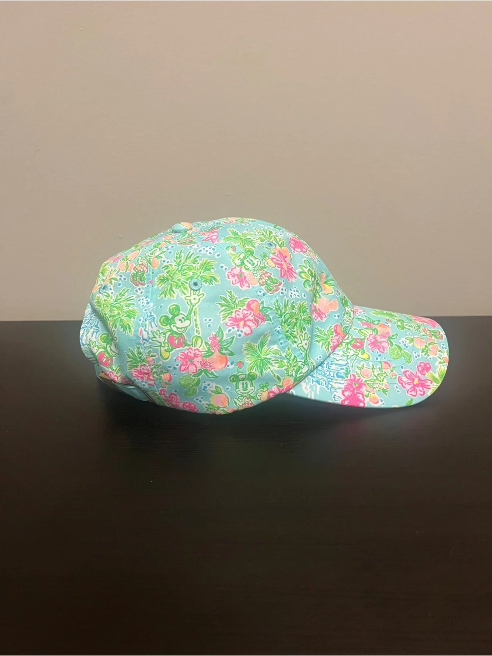 Disney x Lilly Pulitzer Run Around Hat Blue Ibiza Adjustable Ball Cap